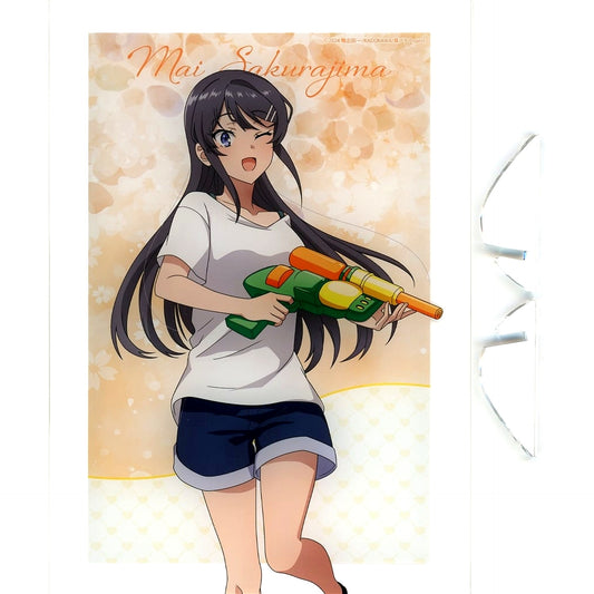 Mai Sakurajima's Summer Vacation Water Play Ver. Illustration Visual Acrylic Plate Rascal Does Not Dream Series POP UP SHOP Mai Sakurajima's Summer Vacation [USED]