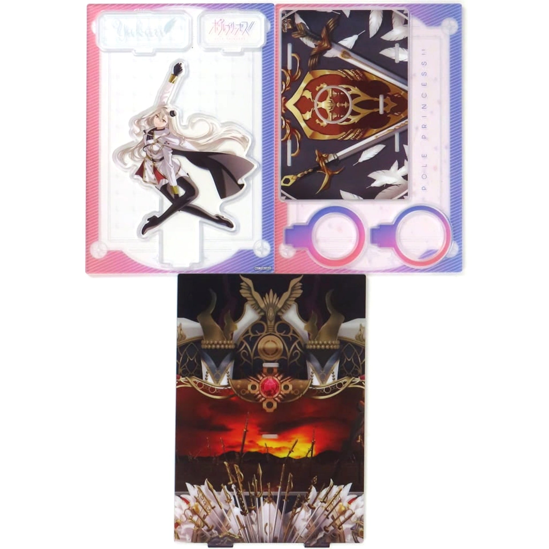 Pole Princess!! Yukari Mikoshiro Acrylic Penlight Stand Included with the Limited Setting Book Yukari Ver. [USED]