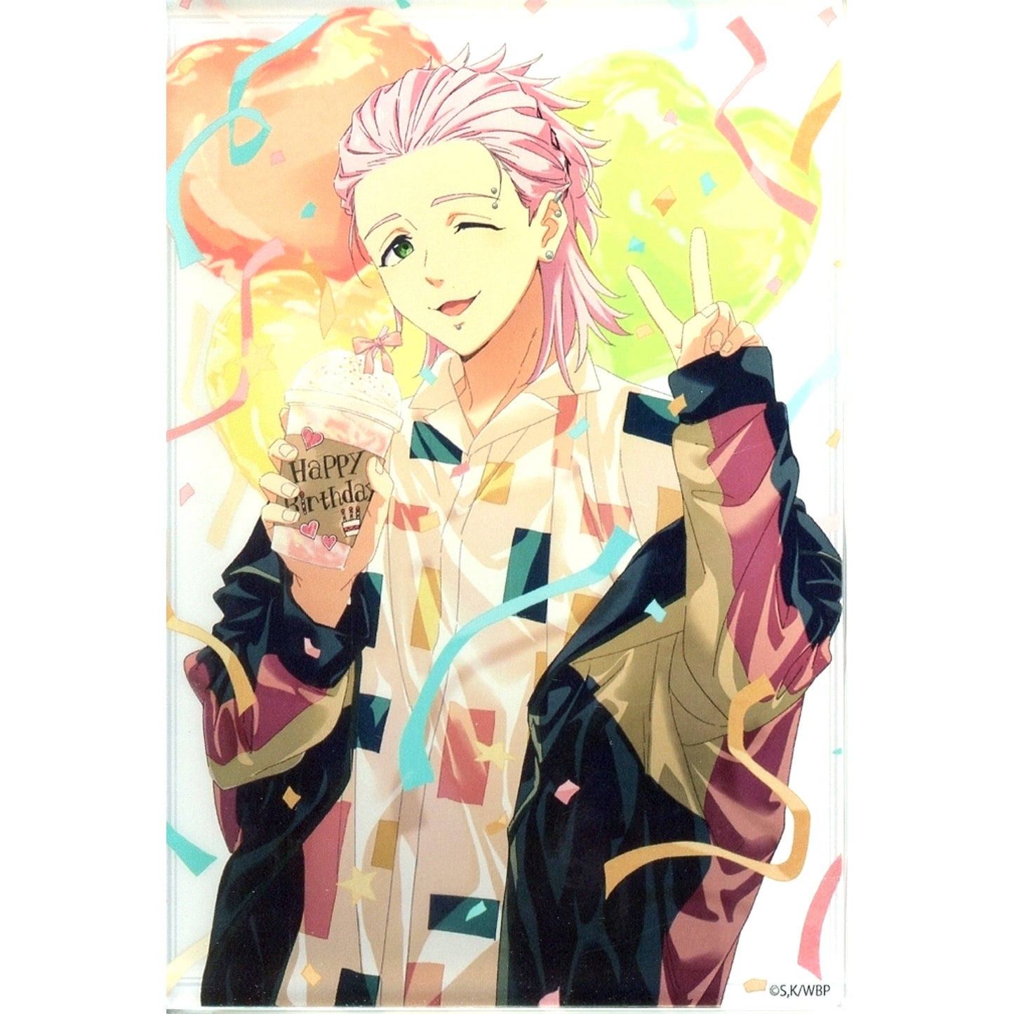Mitsuki Kiryu WIND BREAKER Birthday Illustration Acrylic Block [USED]