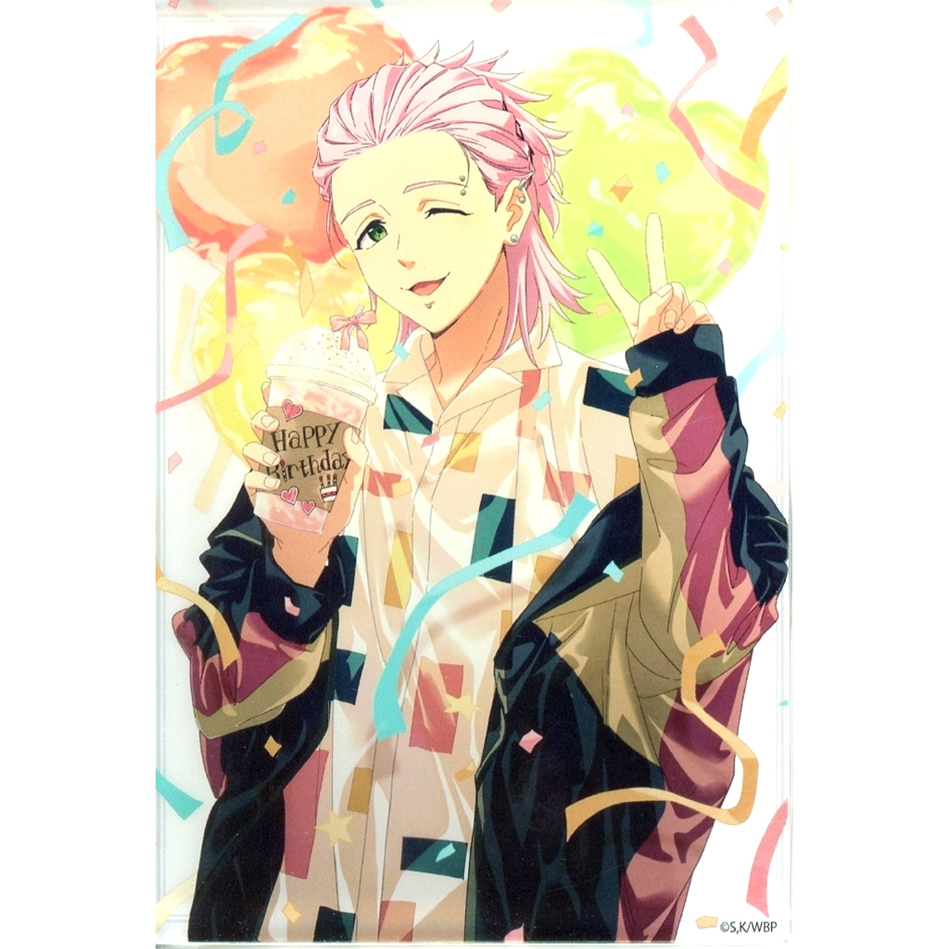 Mitsuki Kiryu WIND BREAKER Birthday Illustration Acrylic Block [USED]