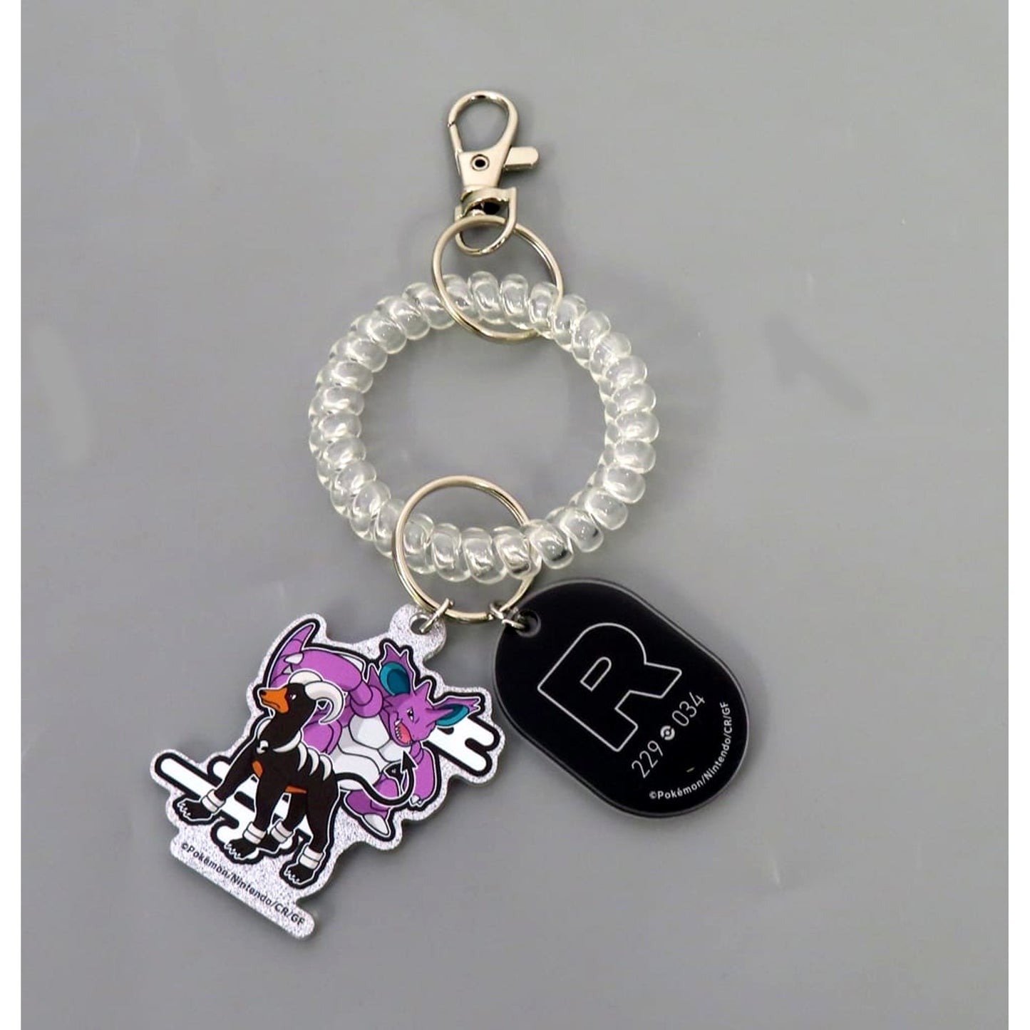 Pokemon Nidoking Houndoom Locker Key Style Keychain Gokurakuyu & Raku Spa Pokemon Public Bath! Team Rocket Exclusive Food Menu Ordering Benefits Keychains [USED]