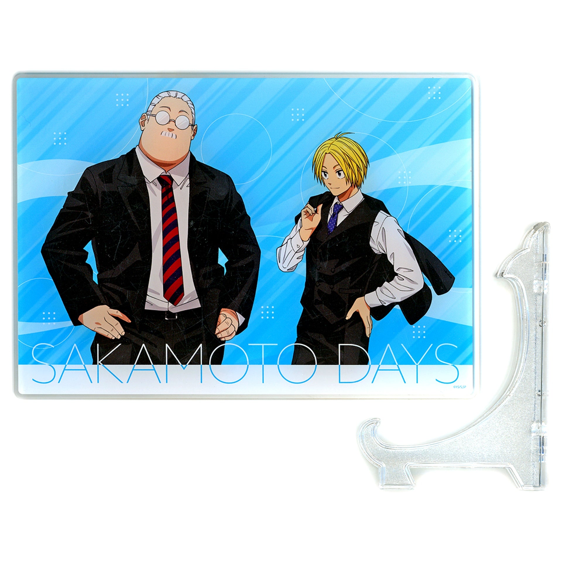 Taro Sakamoto Shin Asakura Sakamoto Days Acrylic Art Board Business Suit Ver. POP UP SHOP in Kinokuniya [USED]