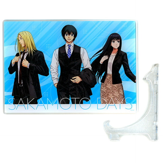 Yoichi Nagumo Shishiba Osaragi Sakamoto Days Acrylic Art Board Business Suit Ver. POP UP SHOP in Kinokuniya [USED]