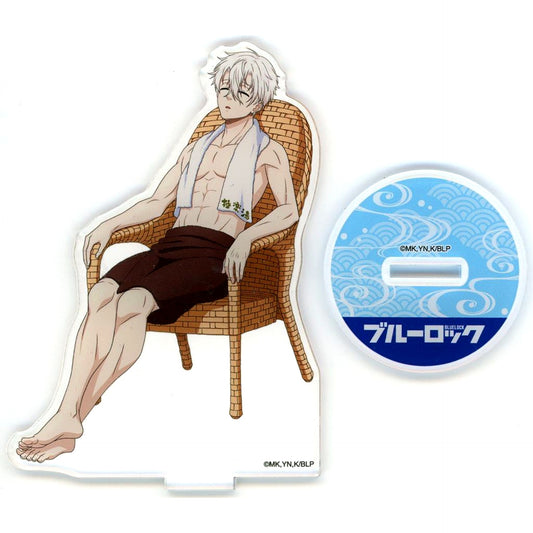 Seishiro Nagi Acrylic Figure Stand Bath Ver. Blue Lock x Gokurakuyu RAKU SPA Egoists Furo Lock Outdoor Bath Ver. [USED]