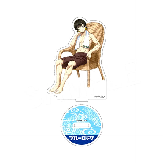 Meguru Bachira Blue Lock x Gokurakuyu RAKU SPA Egoist no Furo Lock Open-air Bath Ver. Acrylic Figure Stand Bath Ver. [USED]