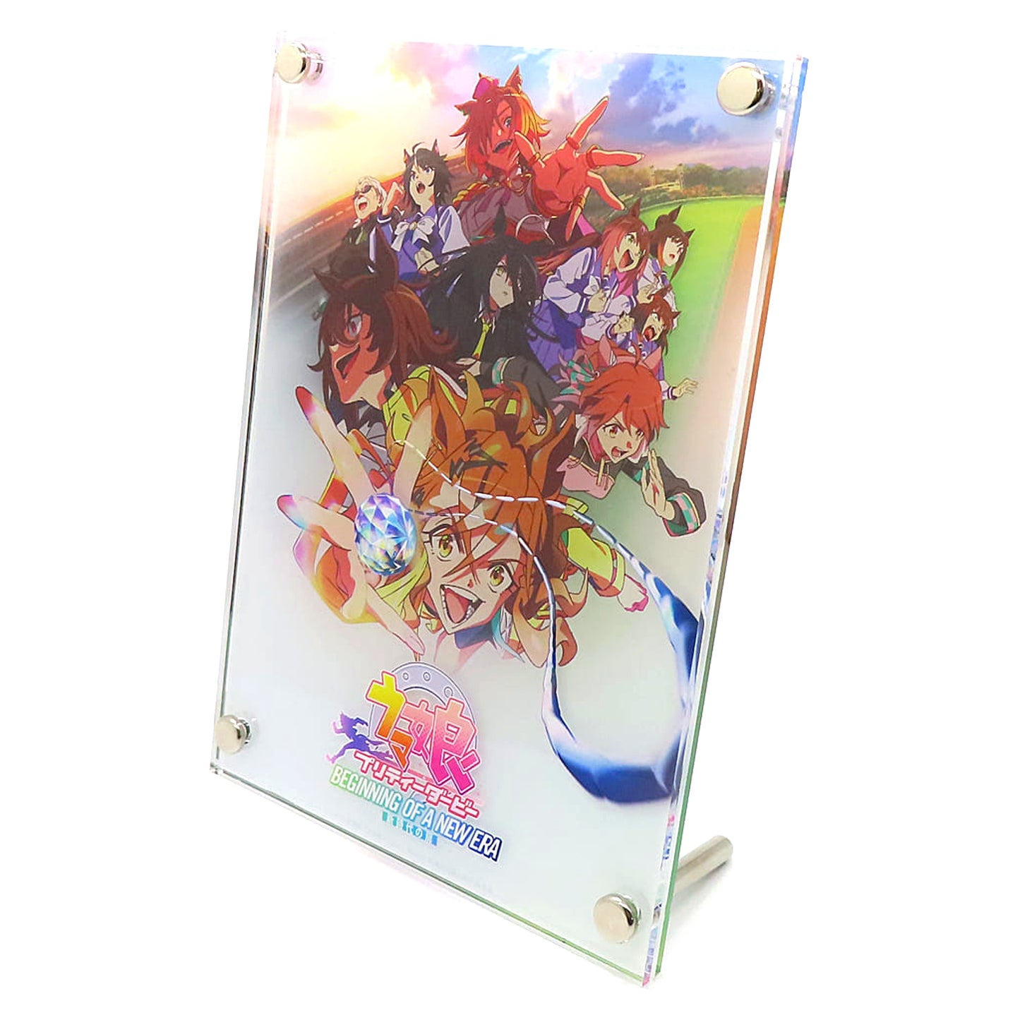 Uma Musume Pretty Derby New Era's Door Movie Group Illustration 3-Layer Acrylic Board Blu-ray Limited Edition Bundle Bonus Single [USED]