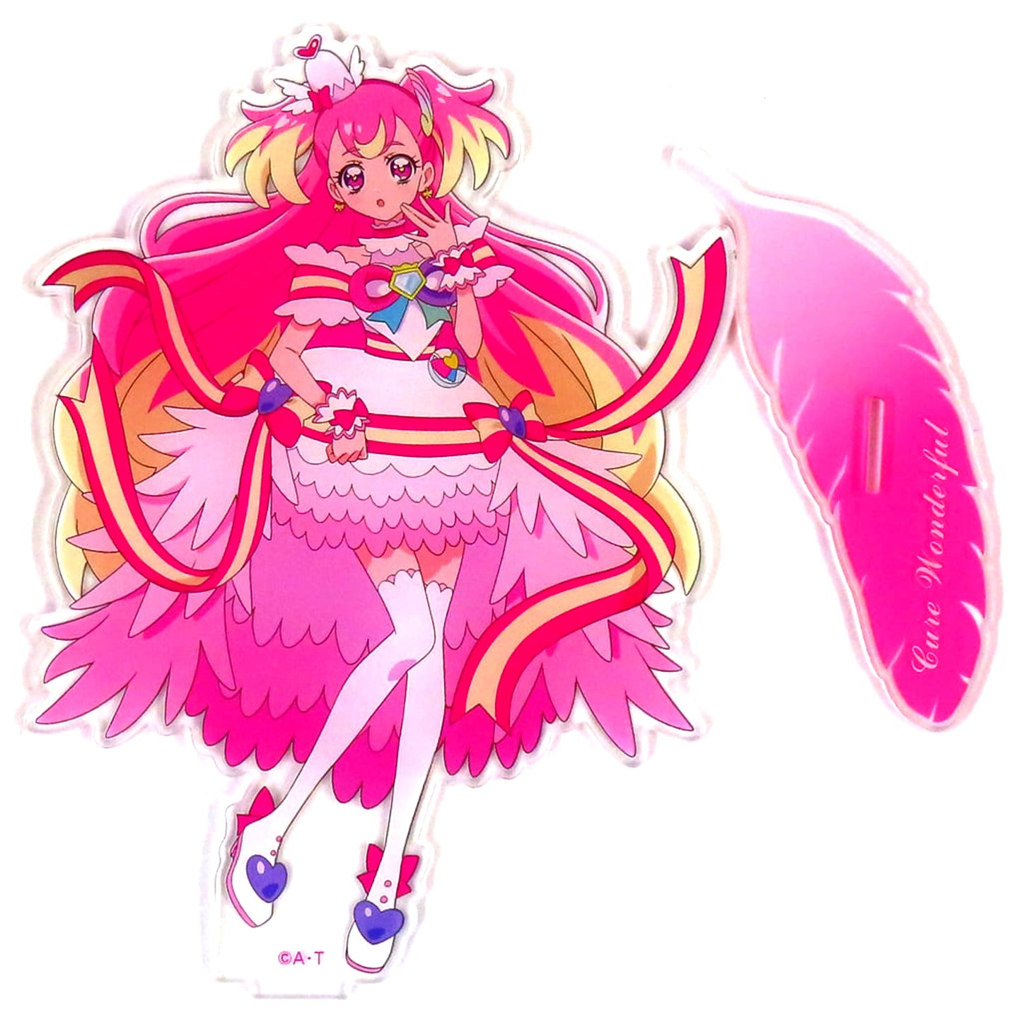 Cure Wonderful Wonderful Precure Big Acrylic Stand Diamond Ribbon Style Wonderful Bag Online Limited Single [USED]