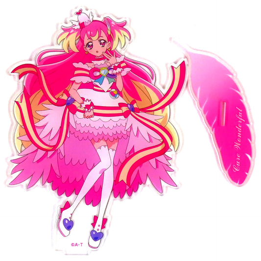 Cure Wonderful Wonderful Precure Big Acrylic Stand Diamond Ribbon Style Wonderful Bag Online Limited Single [USED]