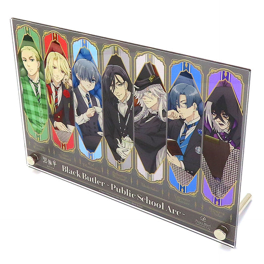 Group - 7 Characters Acrylic Panel Black Butler: Public School Arc x Sunshine City Prince Hotel IKEPRI 25 Accommodation Plan Limited Original Bonus [USED]