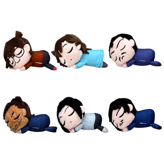 Set of 6 Detective Conan Oyasumi Plush Petit Vol.6 [USED]