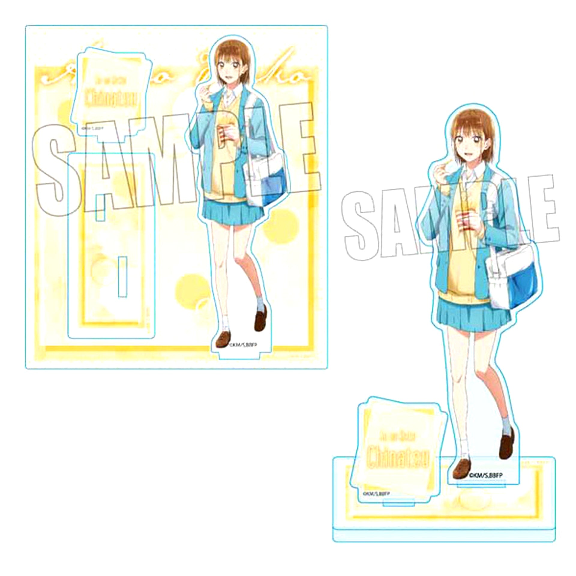 Chinatsu Kano After School Blue Box Acrylic Stand [USED]