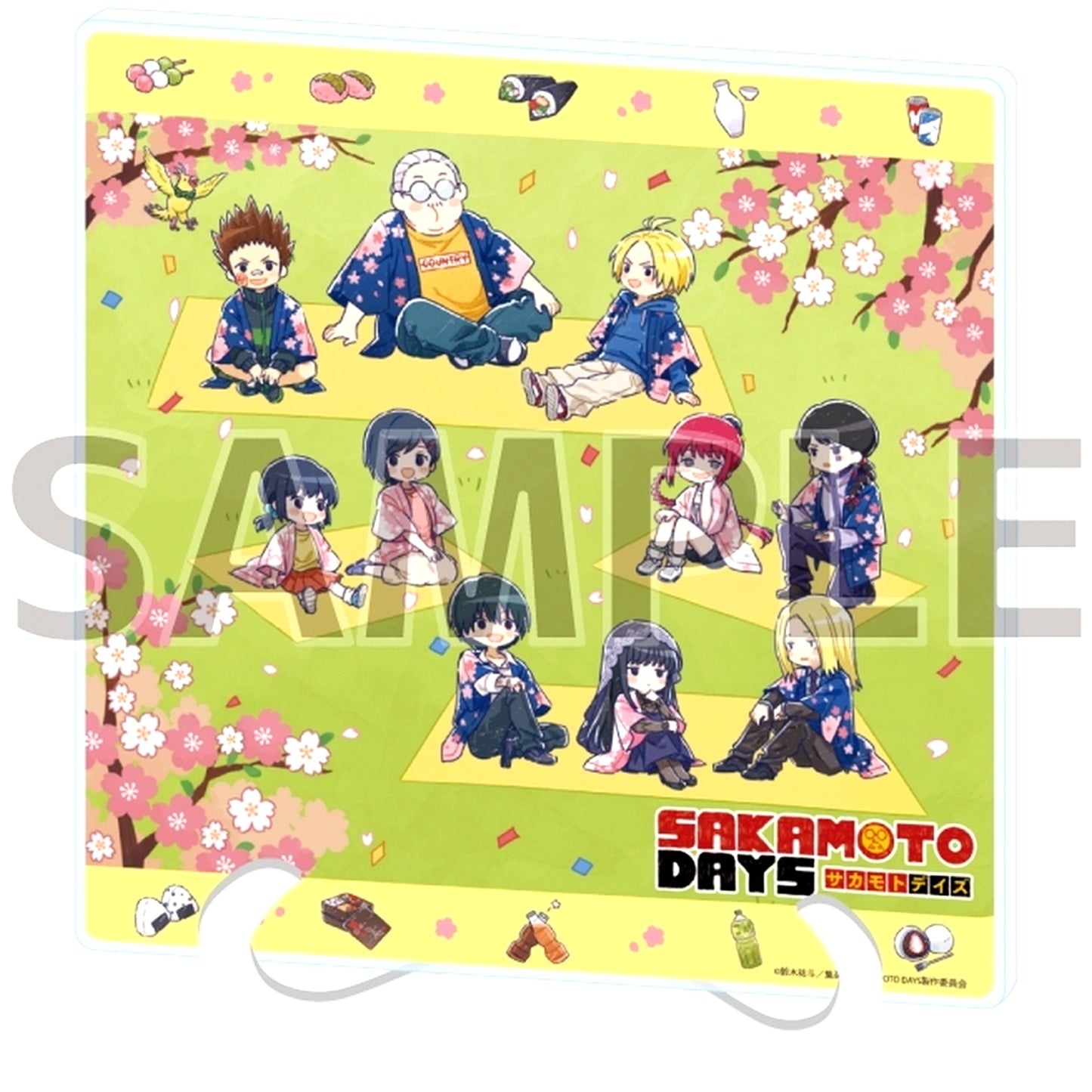 All Characters 02 Sakamoto Days Cherry Blossom Viewing Ver. GraffArt Illustration Acrylic Art Board [USED]