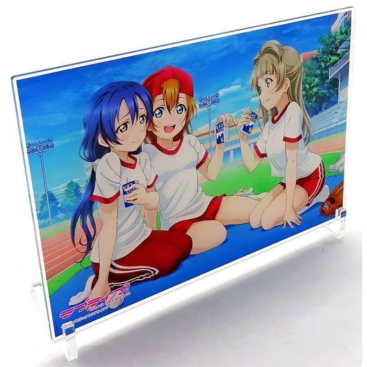 Honoka and Kotori and Umi A-6 Prize Big Acrylic Plate Love Live! Kujibikido Online Kuji Ver. LoveLive! Days 5th Anniversary Muse [USED]