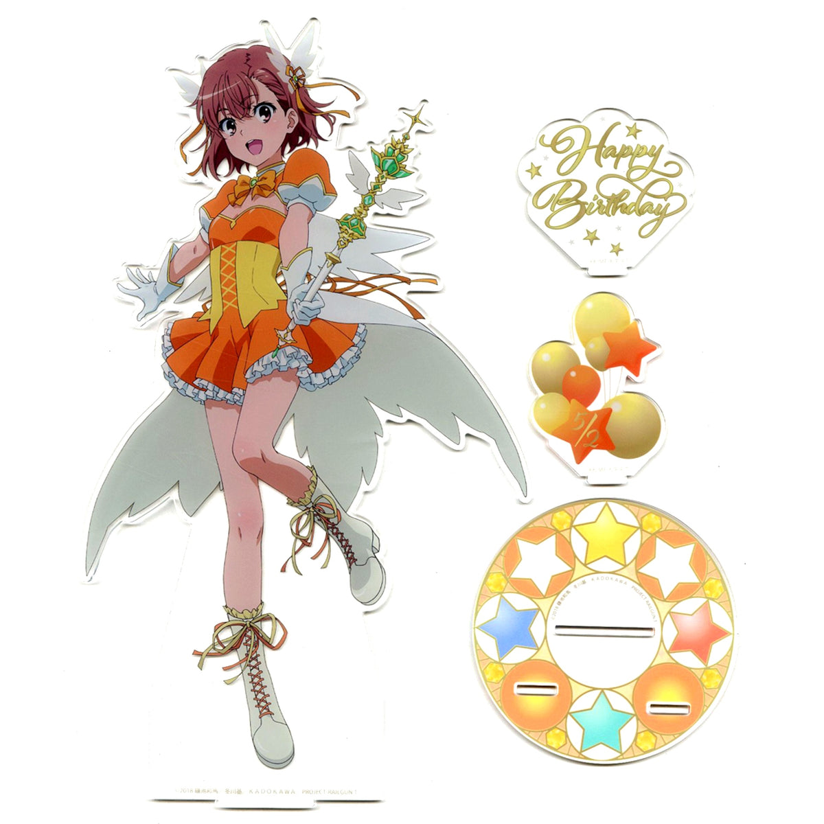 Mikoto Misaka Magical Girl Ver. S-1-3 Prize A Certain Scientific Railgun T Mikoto Misaka Birthday Kuji 2025 Choosable BIG Acrylic Stand Figure [USED]