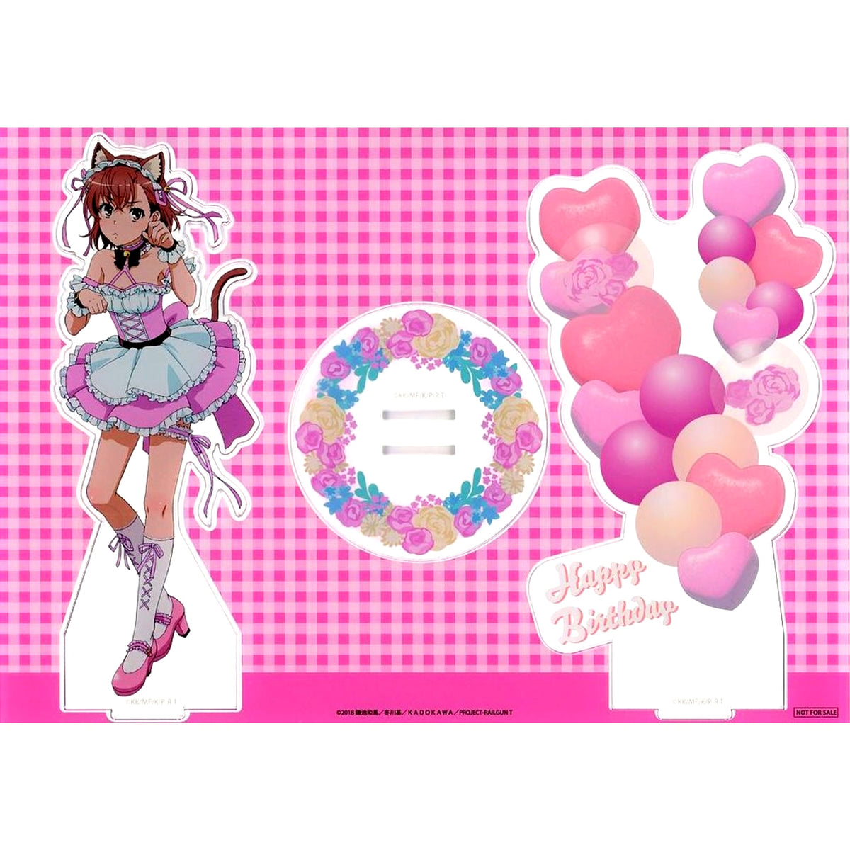 Mikoto Misaka Animal Ears Maid Ver. Bonus Challenge Prize A Certain Scientific Railgun T Mikoto Misaka Birthday Kuji 2025 Choosable Celebration Diorama [USED]