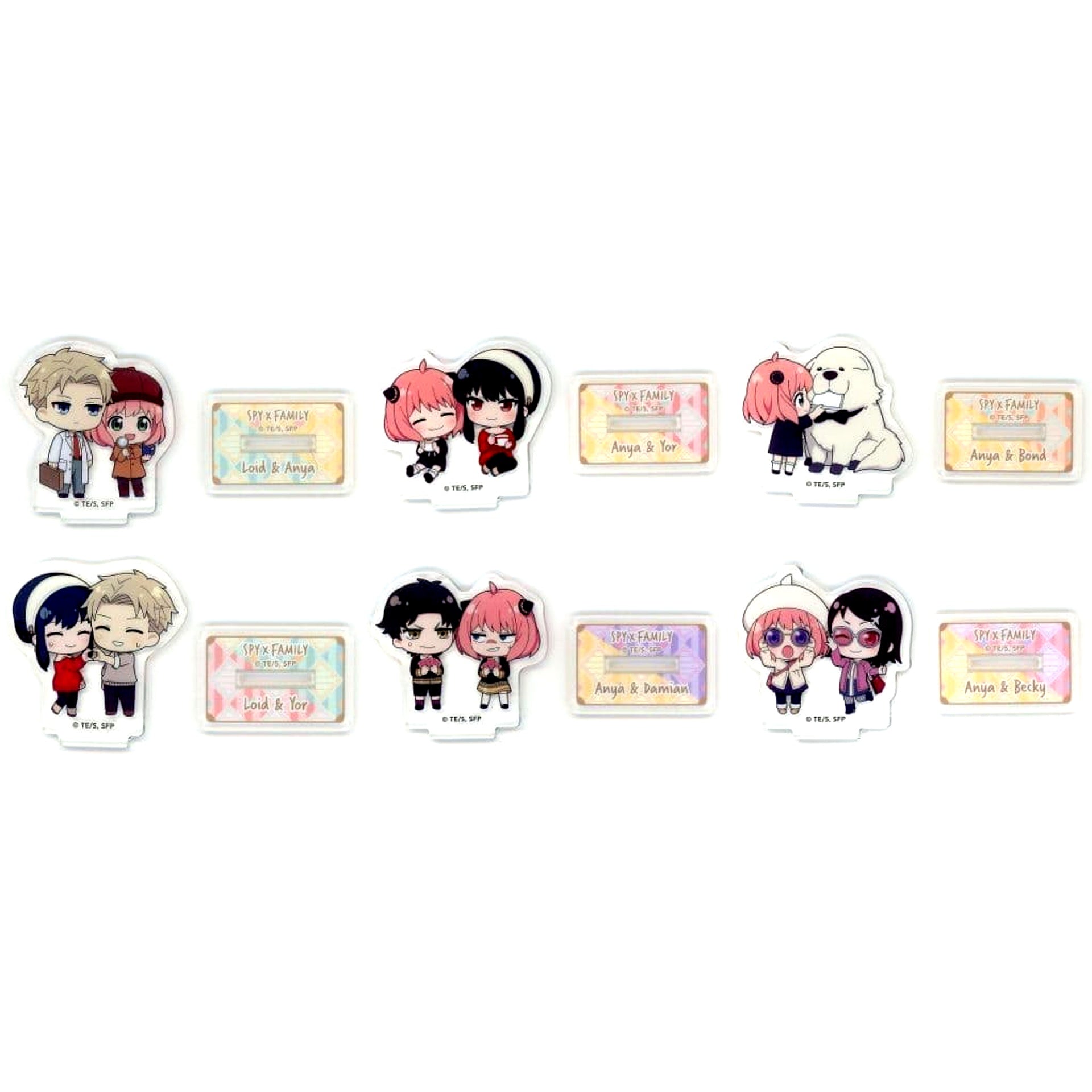 SPY x FAMILY Petit Acrylic Stand Duo Collection Capsule Toy Version All 6 Types Set [USED]