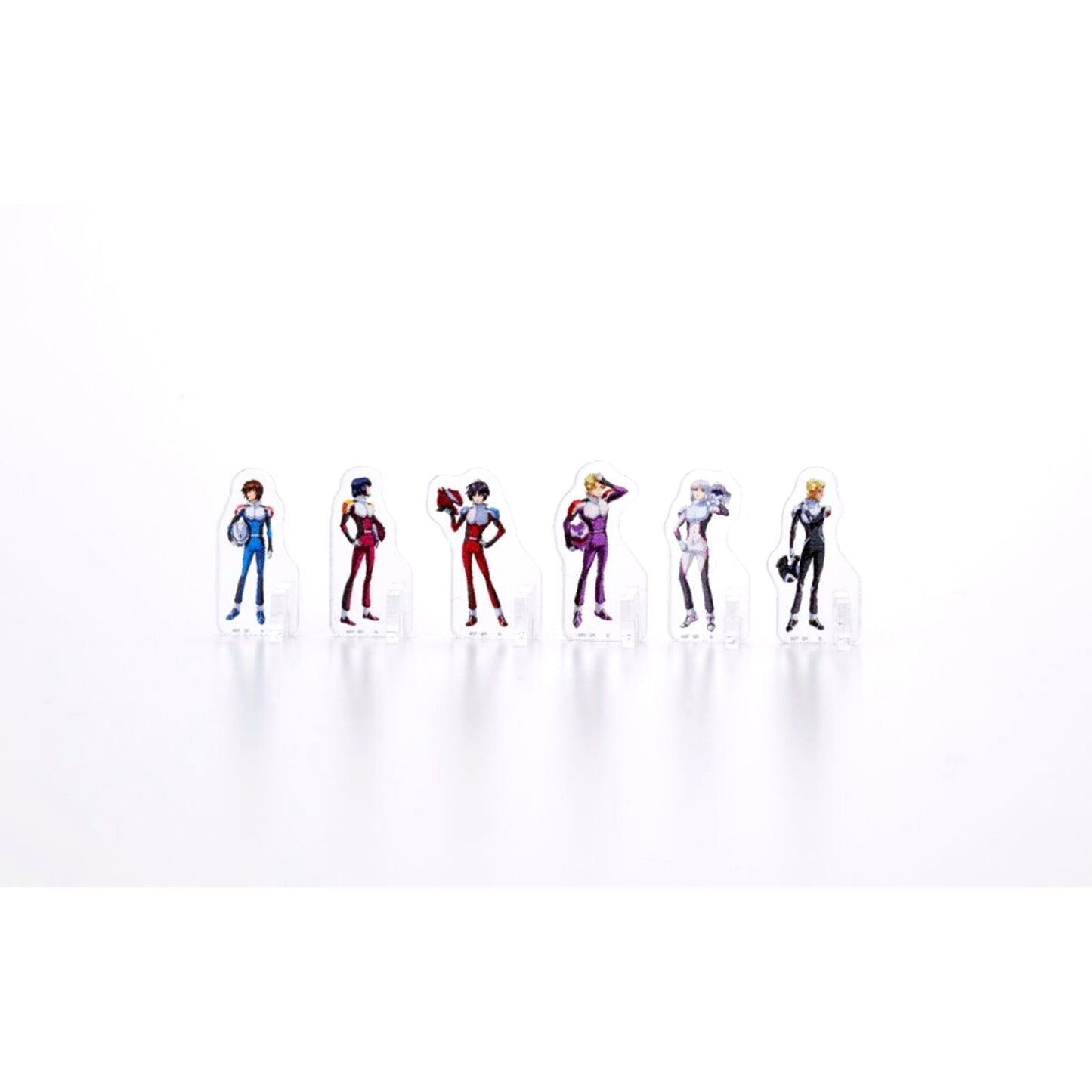 Set of 6 Mobile Suit Gundam SEED FREEDOM Mini Acryl Series Acrylic Stand Pilot Suit Ver. [USED]