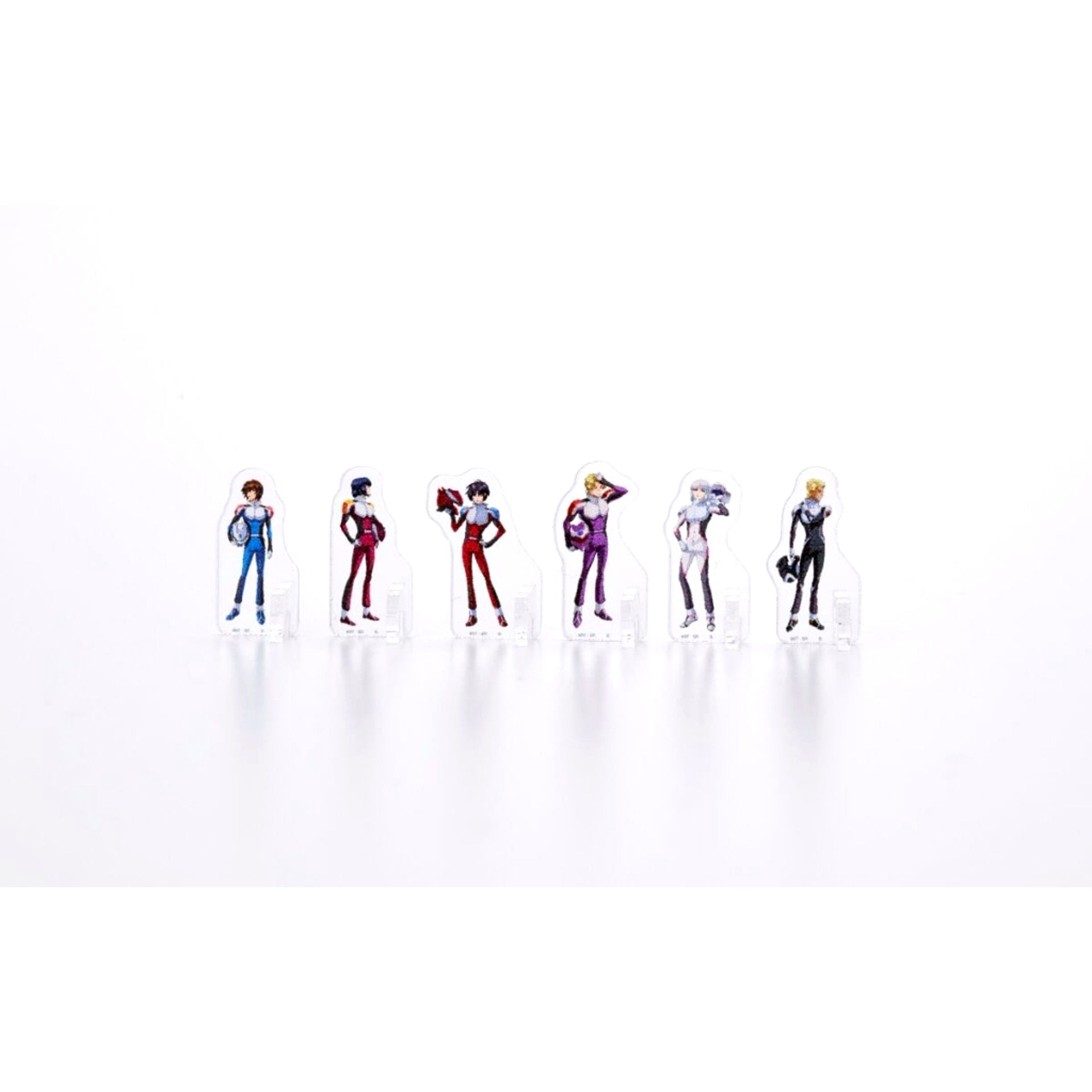 Set of 6 Mobile Suit Gundam SEED FREEDOM Mini Acryl Series Acrylic Stand Pilot Suit Ver. [USED]