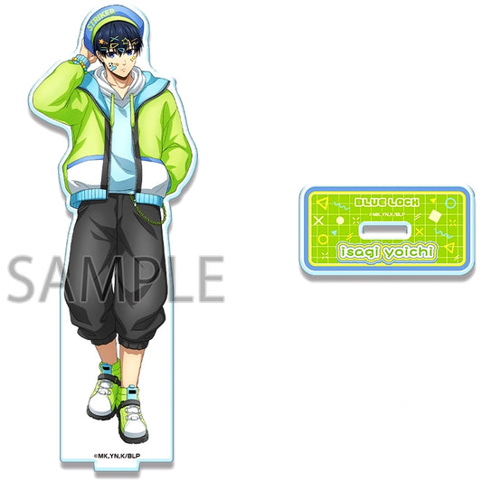 Yoichi Isagi Design 01. Decorative Pop Ver. Illustration Acrylic Stand Blue Lock [USED]