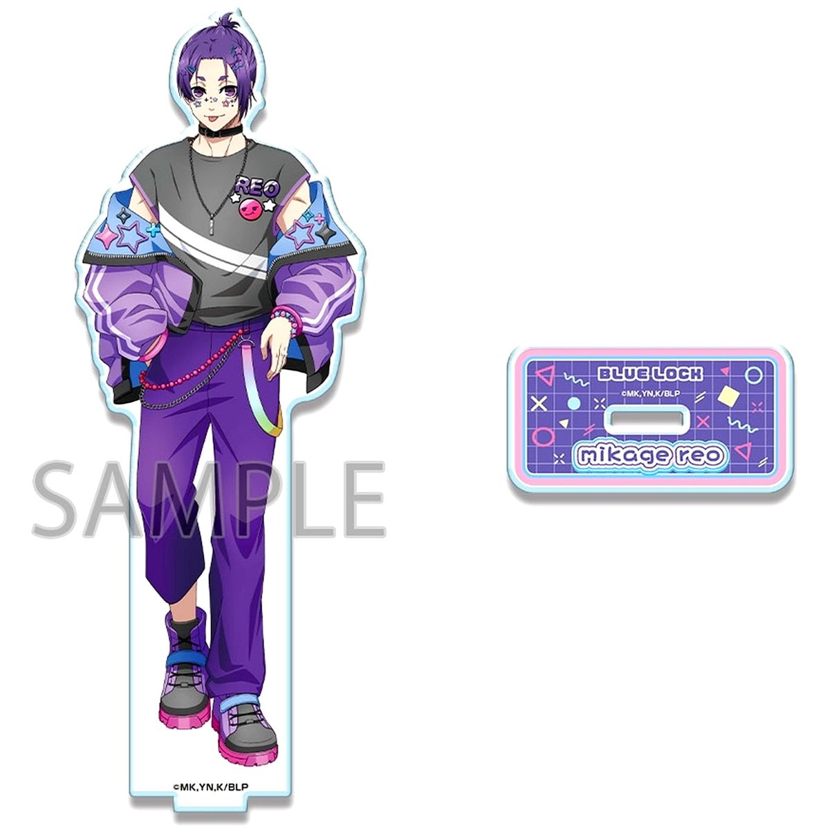 Design 06 Reo Mikage Decorative Pop ver. Original Illustration Acrylic Stand Blue Lock [USED]