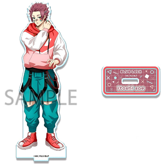 Sae Itoshi Design 08. Decorative Pop Ver. Illustration Acrylic Stand Blue Lock [USED]