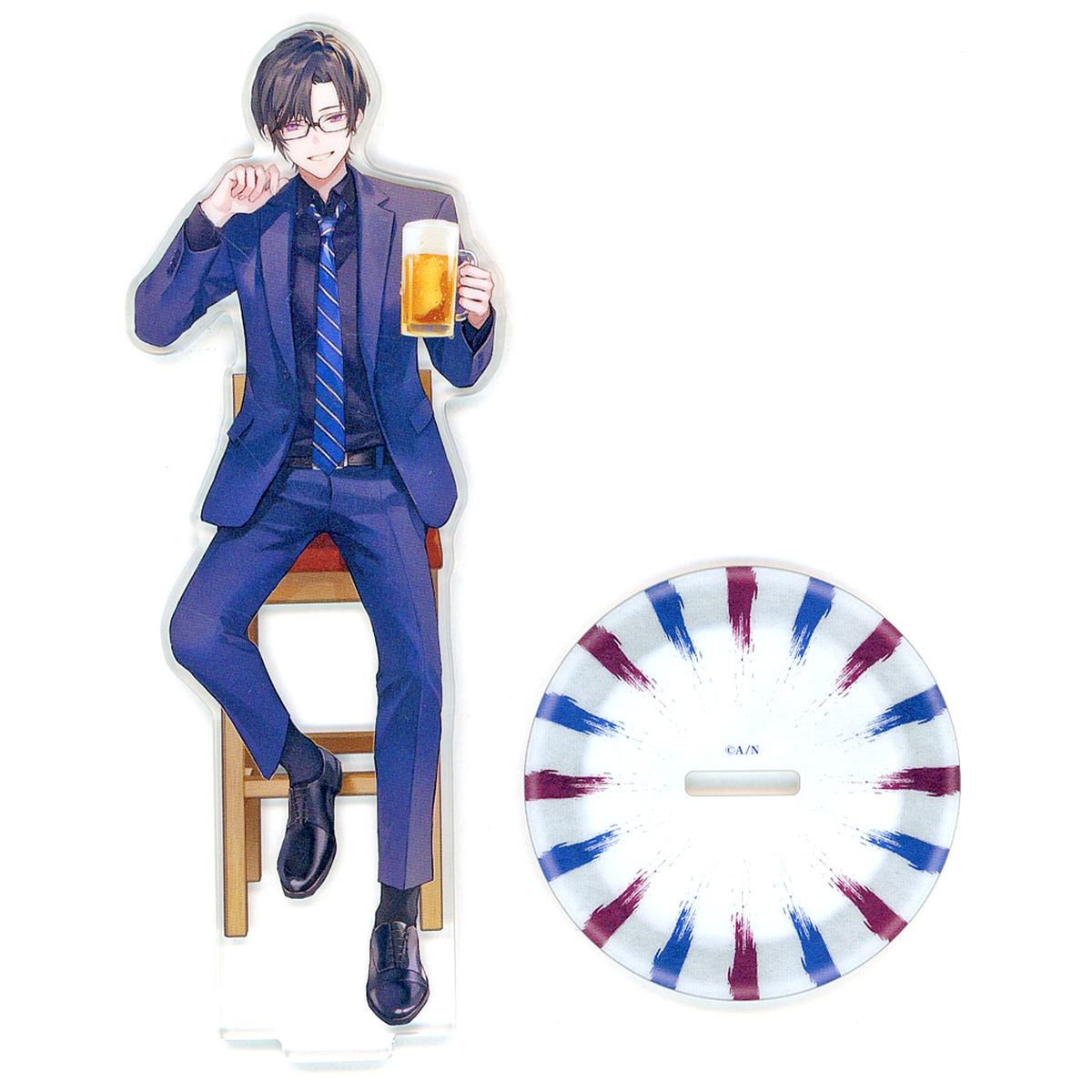 Shikinagi Akira Virtual YouTuber Nijisanji DMM Scratch! One Drink After Work Acrylic Stand Scratch C-1 Prize [USED]
