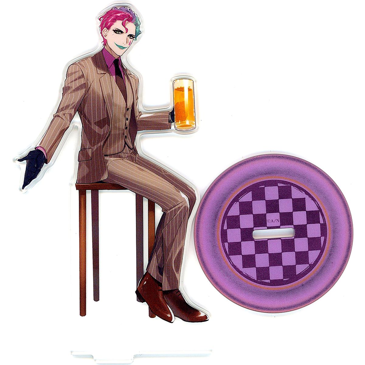 Joe Rikiichi Acrylic Stand DMM Scratch Virtual YouTuber Nijisanji After Work Drink Scratch C-2 Prize [USED]