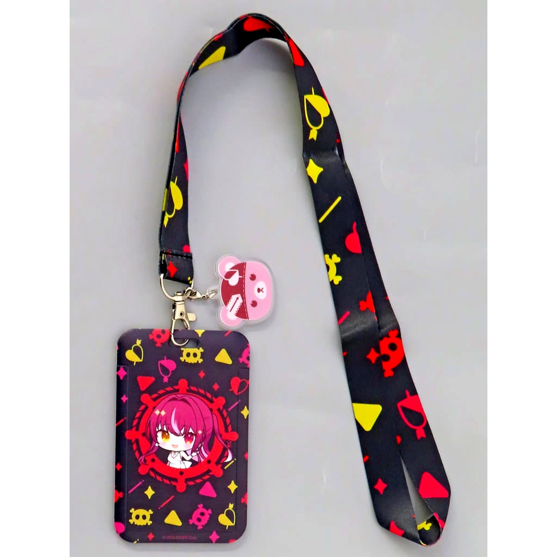 Virtual YouTuber hololive Houshou Marine Card Holder with Charm DMM Scratch! DMM TV x Virtual YouTuber hololive New Sensation Documentary Variety Holo na Zombie! Scratch Prize B-3 [USED]