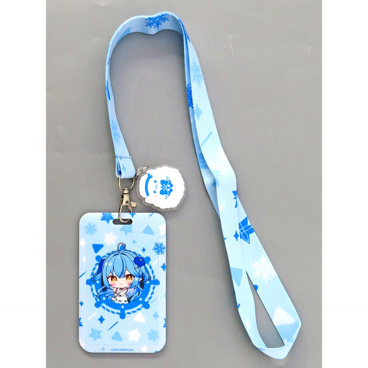 Yukihana Lamy B-5 Prize Virtual YouTuber Hololive x DMM TV Holo na Zombie! Scratch Card Holder with Charm [USED]