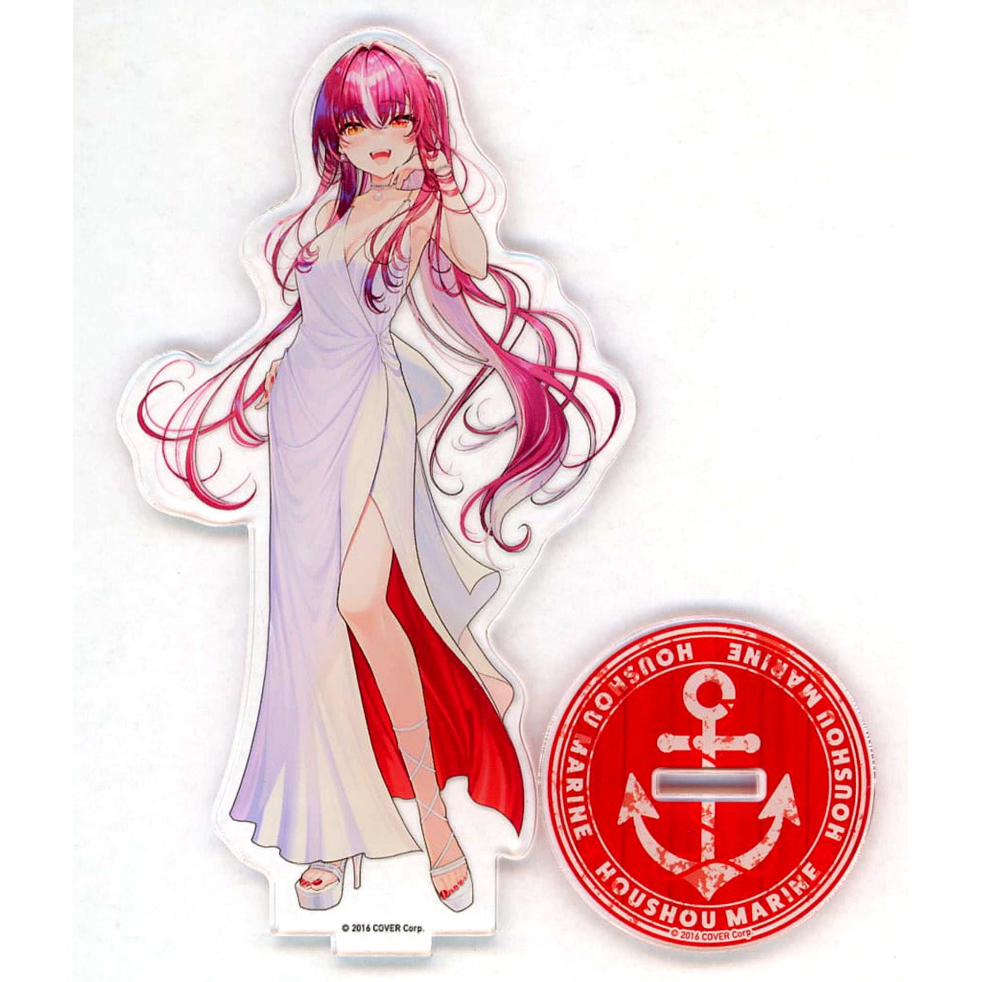 Virtual YouTuber hololive Houshou Marine Acrylic Stand DMM Scratch! DMM TV x Virtual YouTuber hololive New-Sensation Document Variety Holo na Zombie! Scratch Prize C-3 [USED]