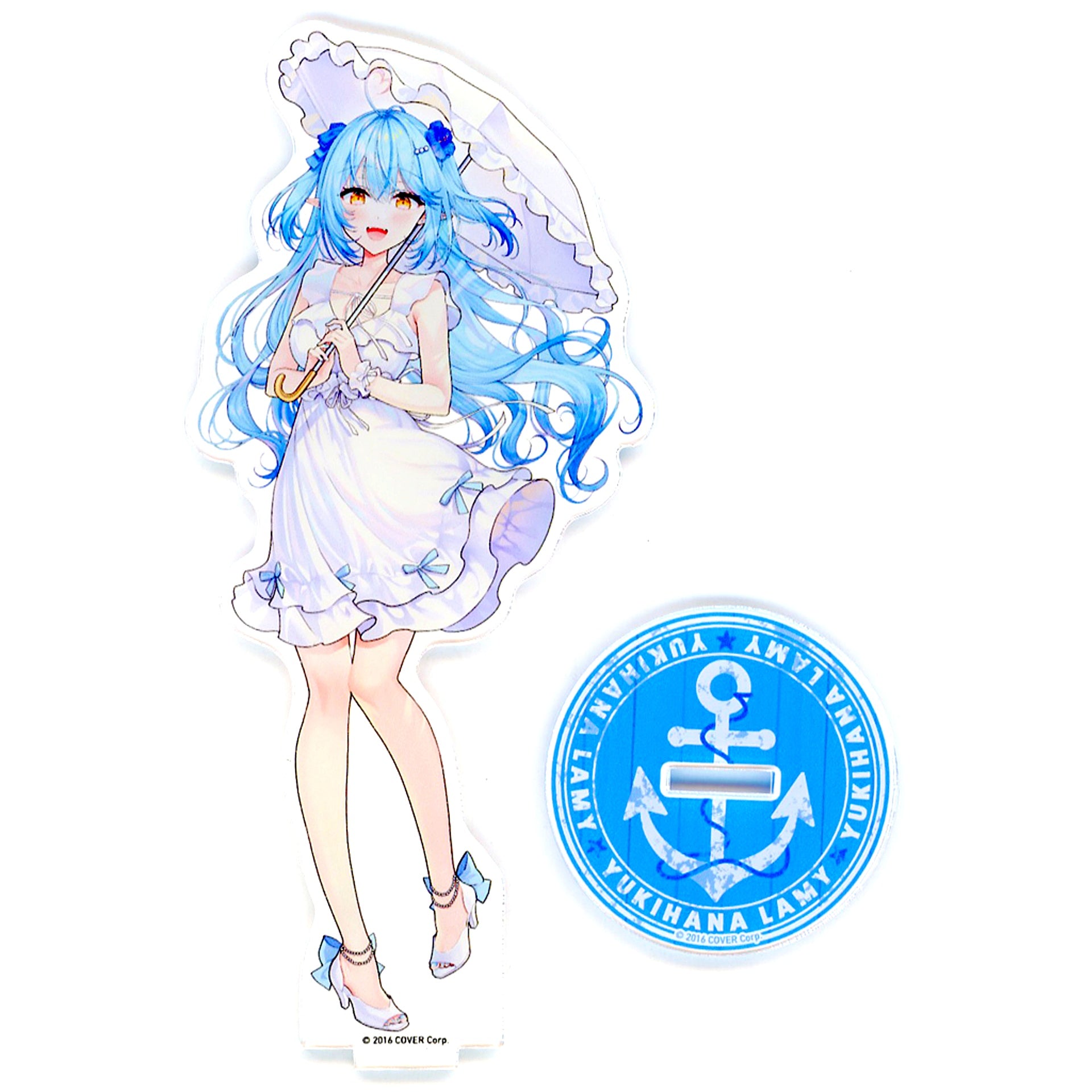 Yukihana Lamy C-5 Prize Acrylic Stand DMM Scratch! DMM TV x Virtual YouTuber Hololive Holo na Zombie! Scratch [USED]