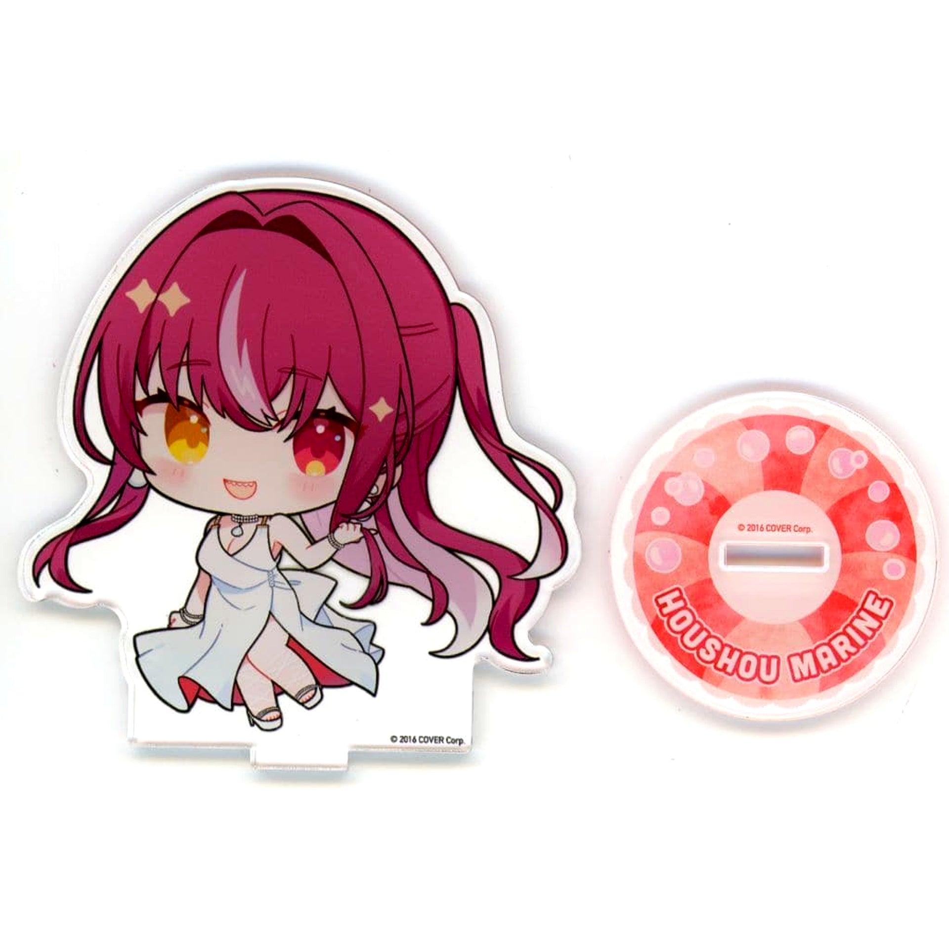 Virtual YouTuber hololive Houshou Marine Chibi Ver. Acrylic Stand DMM Scratch! DMM TV x Virtual YouTuber hololive New-Sensation Document Variety Holo na Zombie! Scratch Prize C-8 [USED]