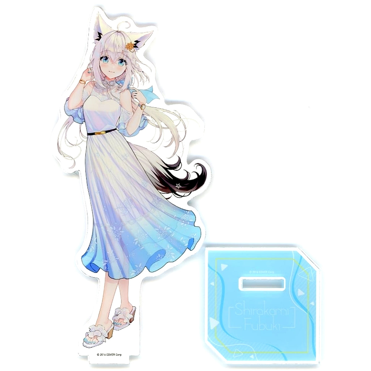 Shirakami Fubuki W Chance Prize Vol.2 BIG Acrylic Stand DMM Scratch! DMM TV x Virtual YouTuber Hololive Holo Zombie! Scratch [USED]