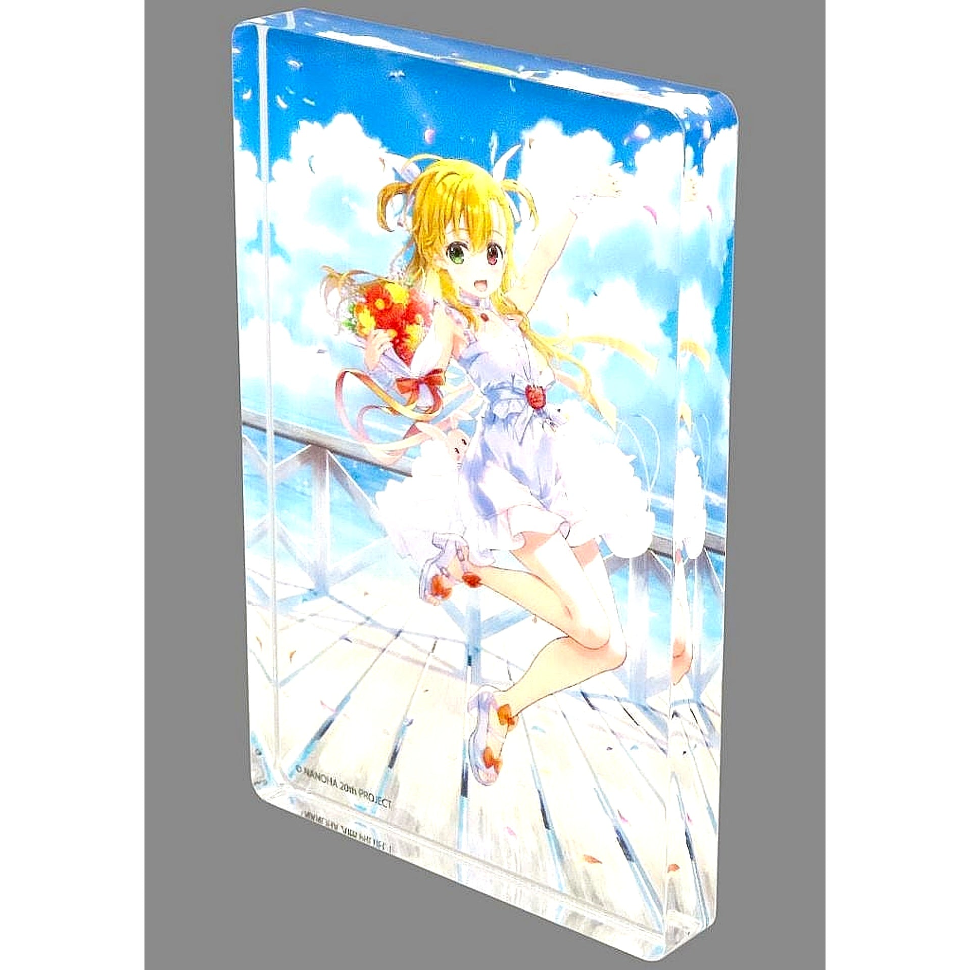 Vivio Takamachi A Mini Acrylic Block C-4 Prize DMM Scratch! Magical Girl Lyrical Nanoha 20th Anniv Scratch [USED]