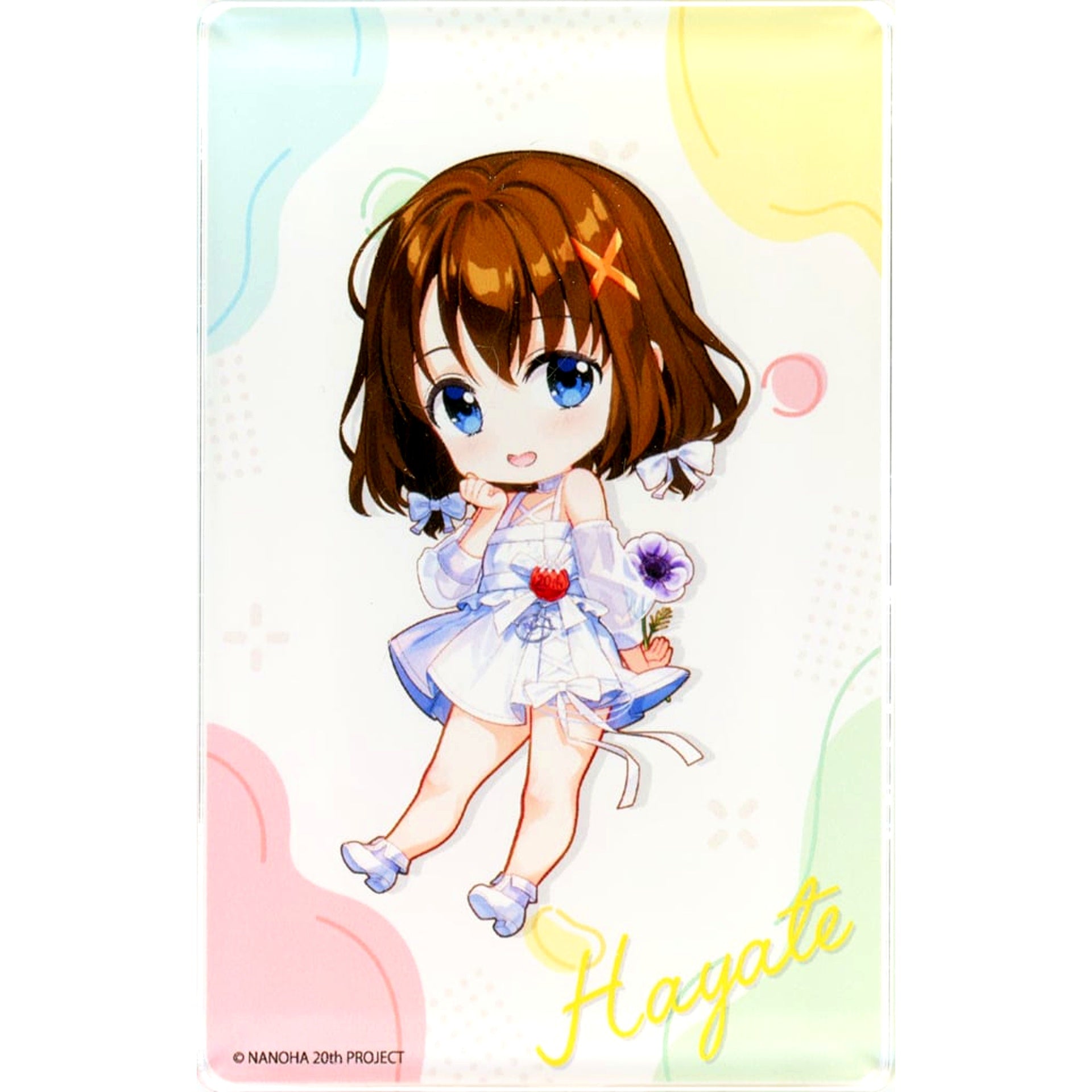 Hayate Yagami B Mini Acrylic Block C-8 Prize DMM Scratch! Magical Girl Lyrical Nanoha 20th Anniv Scratch [USED]