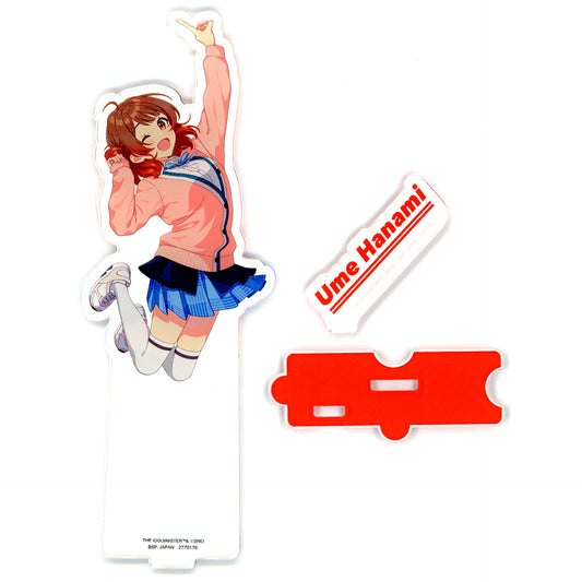 Ume Hanami Gakuen Idolmaster HOP!STEP!JUMP!SPRING! Campaign in Namco Big Acrylic Figure with Stand Vol.2 [USED]