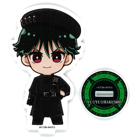 Yusuke Urameshi Mini Chara Yu Yu Hakusho POP UP SHOP in PRINCESS CAFE Mini Chara Acrylic Stand Punk Gothic Ver. [USED]