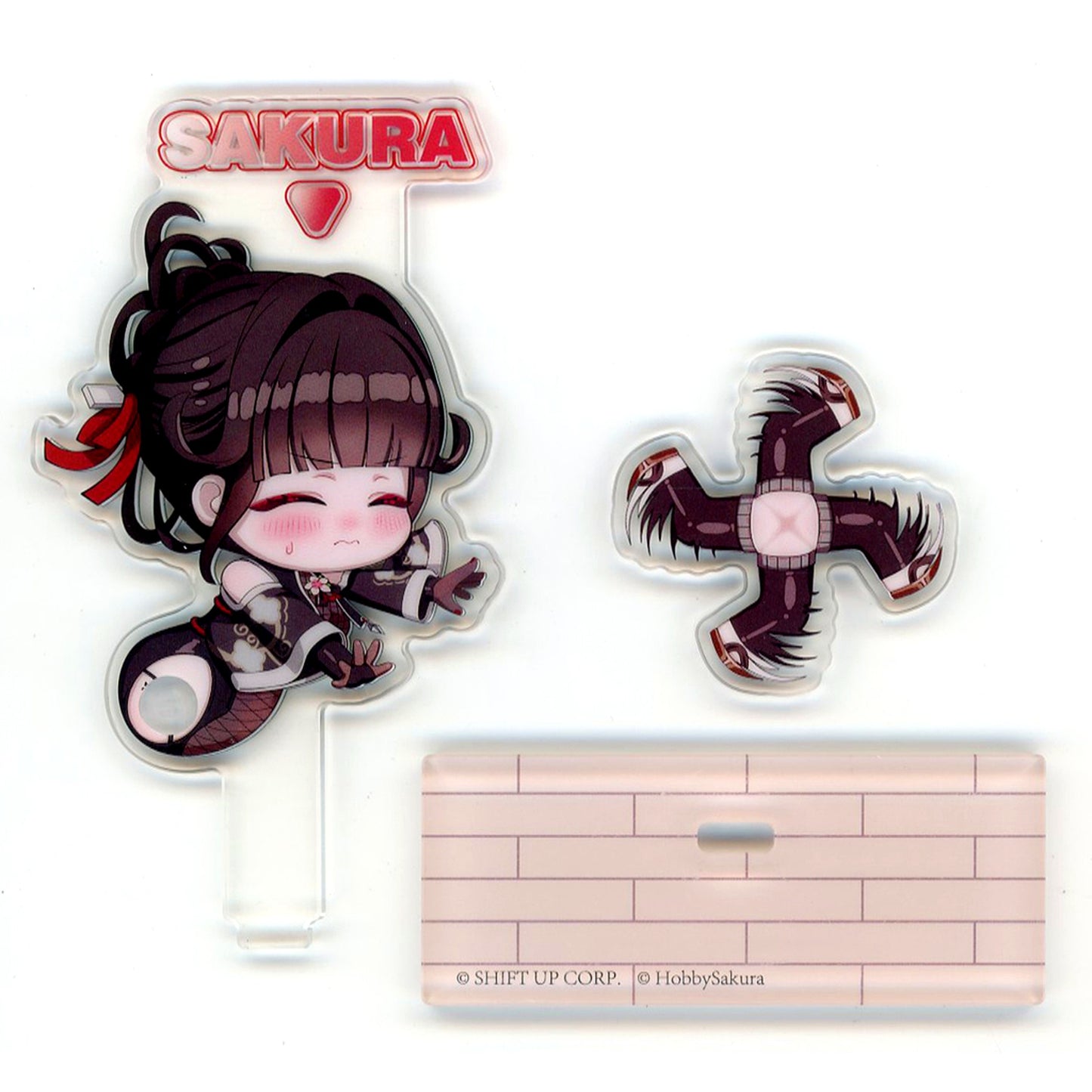 Sakura GODDESS OF VICTORY: NIKKE Chibi Character Trading Spin Acrylic Stand [USED]