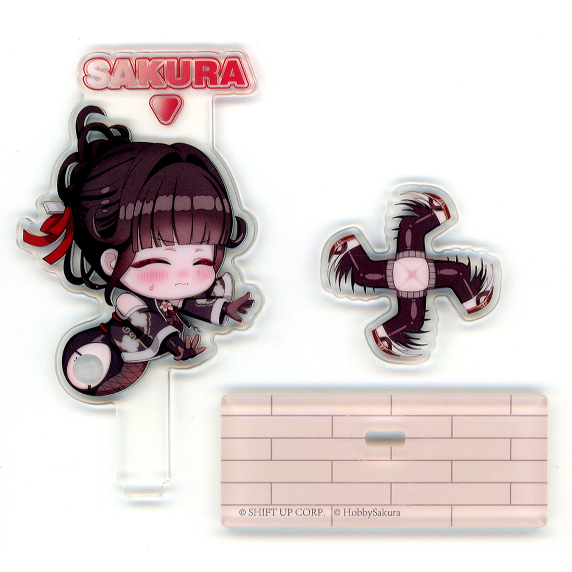 Sakura GODDESS OF VICTORY: NIKKE Chibi Character Trading Spin Acrylic Stand [USED]