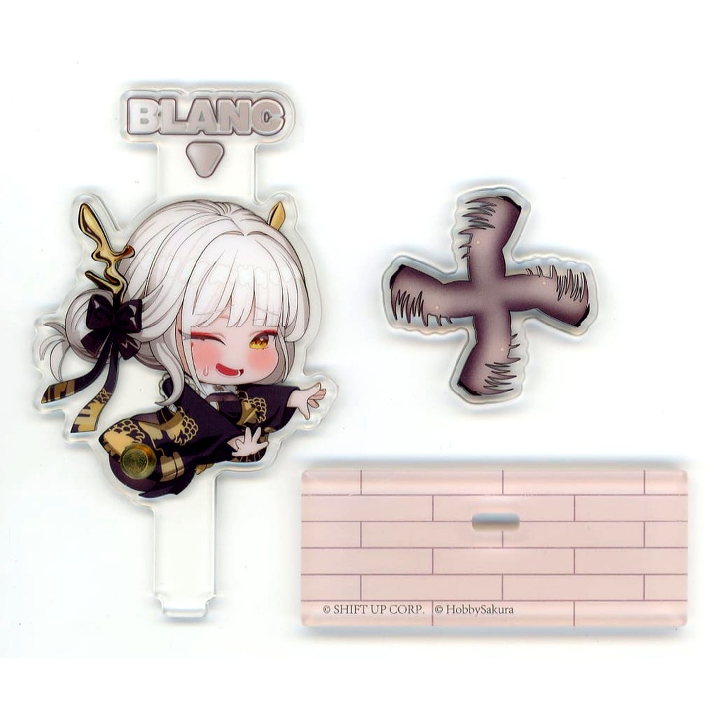 Blanc Goddess of Victory: NIKKE Chibi Trading Spin Acrylic Stand [USED]