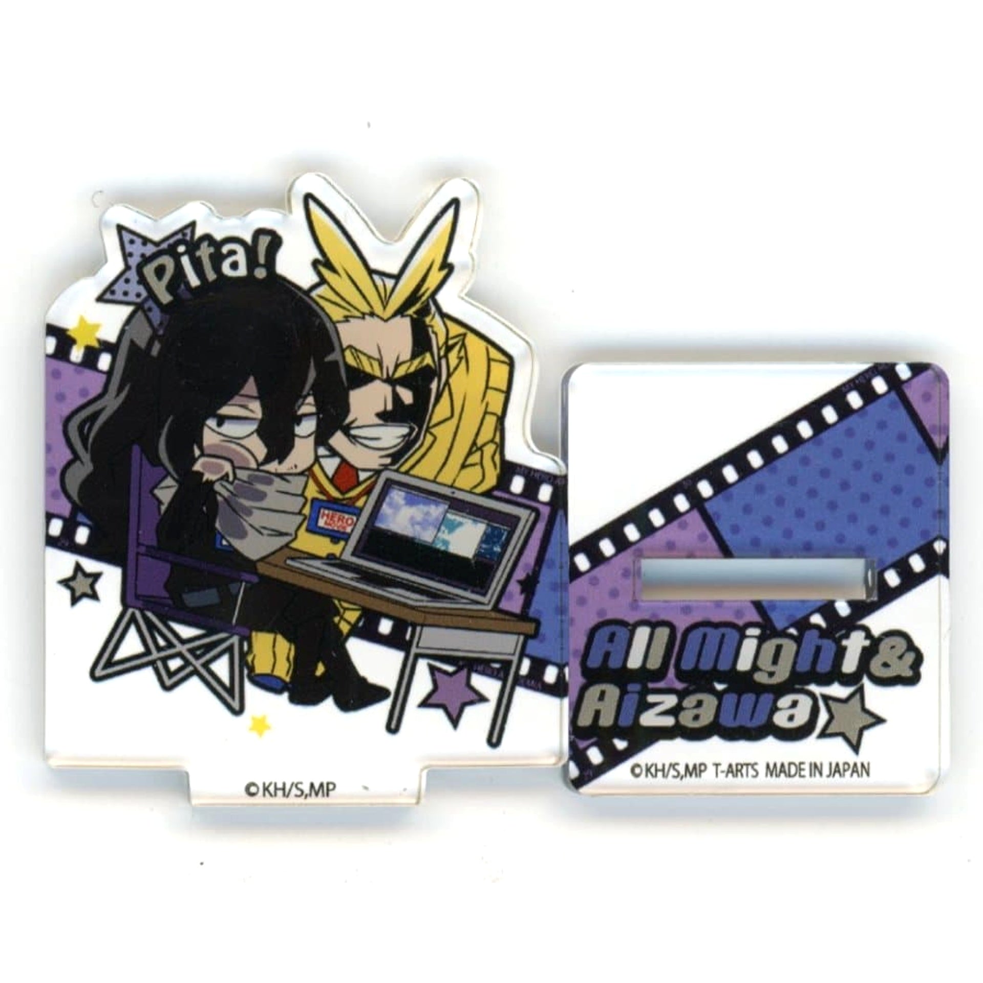 My Hero Academia All Might Shota Aizawa Pita! Deformed Camera Crew Acrylic Stand Acrylic Stands [USED]