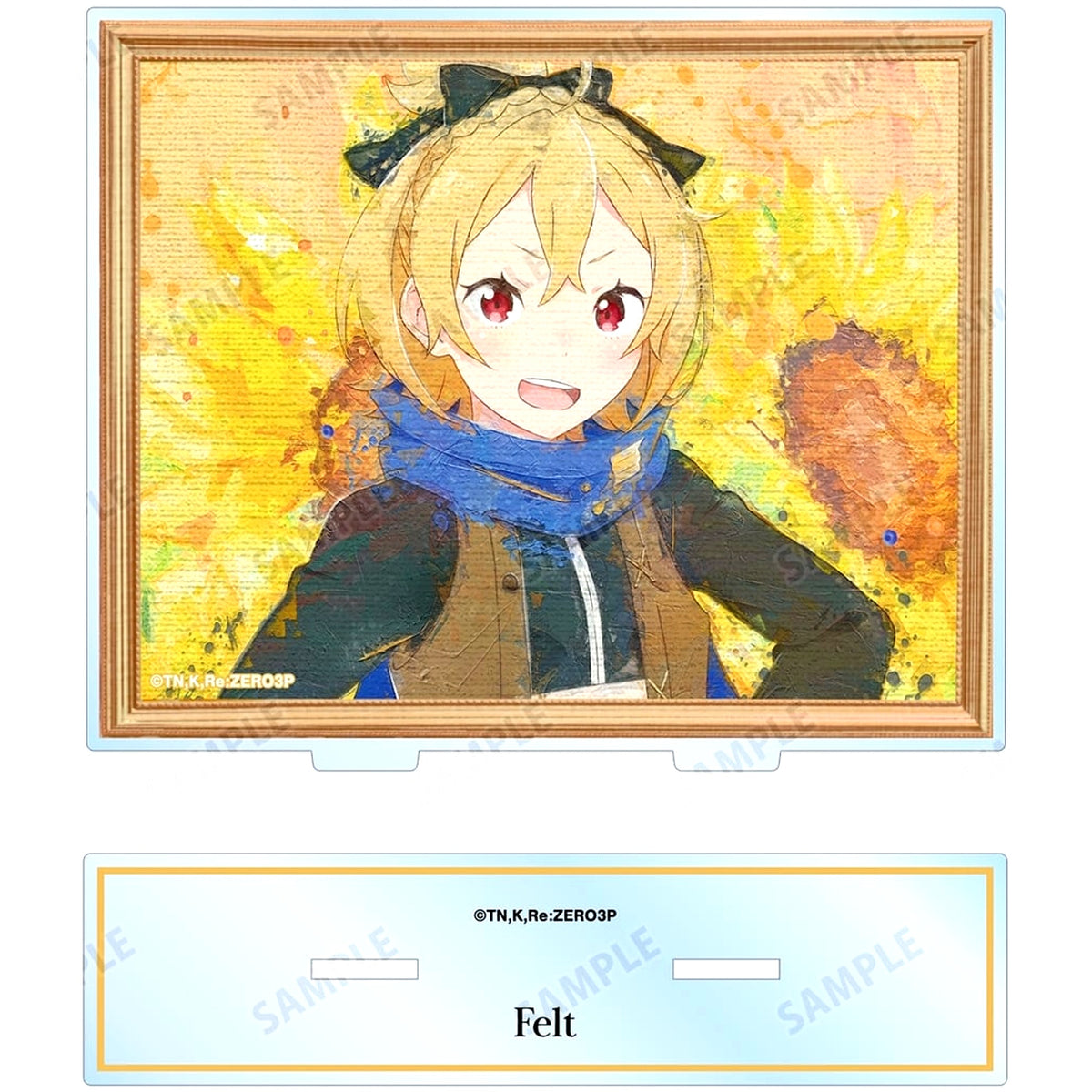 Felt Re:ZERO -Starting Life in Another World- grunge CANVAS BIG Acrylic Stand [USED]