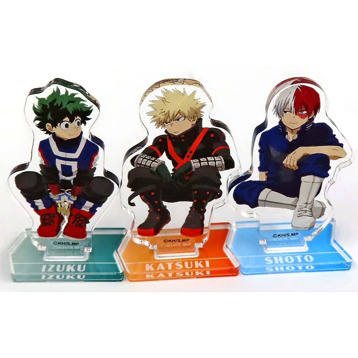 Izuku Midoriya Katsuki Bakugo Shoto Todoroki My Hero Academia Blu-ray/DVD 7th TOHO animation STORE Purchase Bonus Newly Illustrated Mini Acrylic Stand Set of 3 [USED]