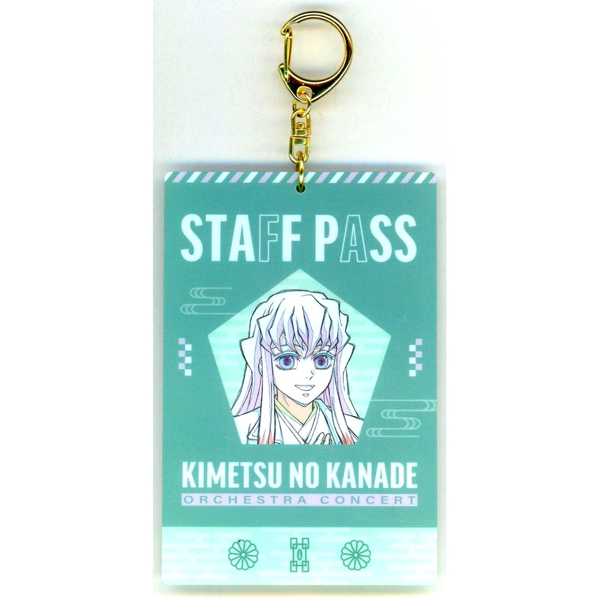 Muichiro Tokito Demon Slayer Kimetsu no Yaiba Orchestra Concert Hashira Training Arc Staff Pass Style Keychain [USED]