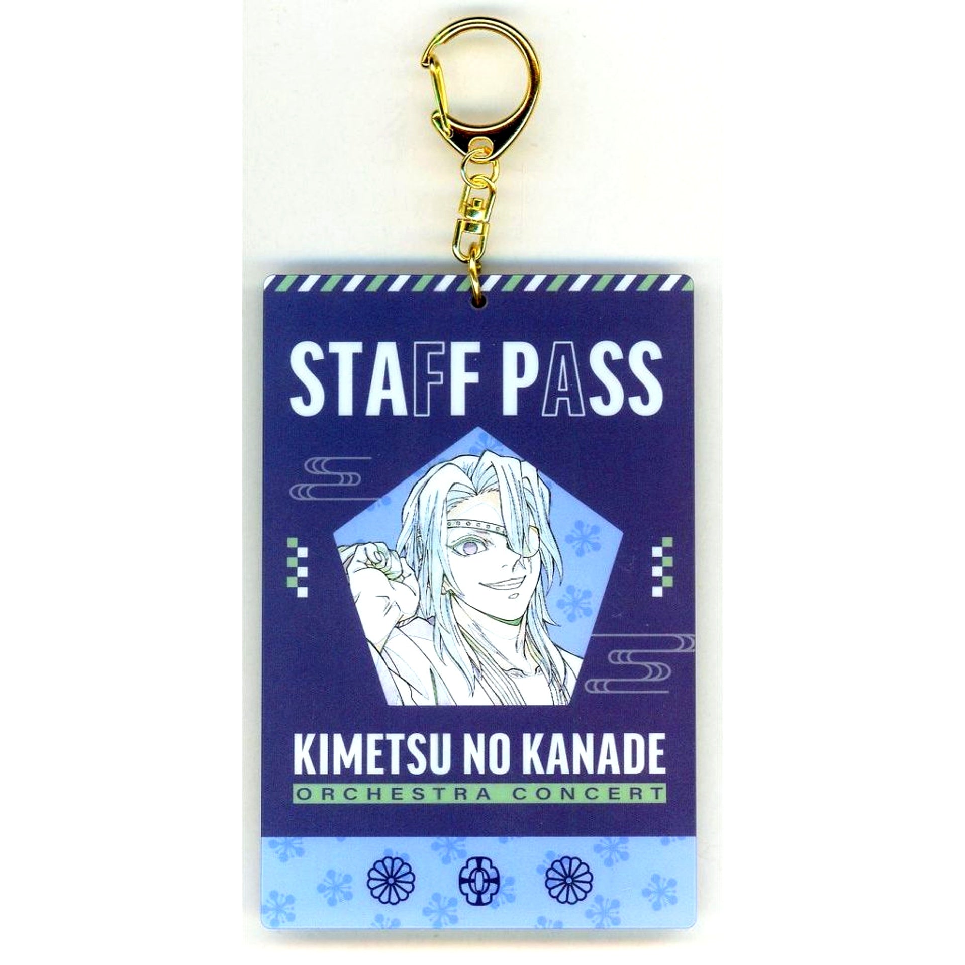 Tengen Uzui Demon Slayer Orchestra Concert Kimetsu no Kanade Hashira Training Arc / Kimetsu no Utage Hashira Training Arc Staff Pass Style Keychain [USED]