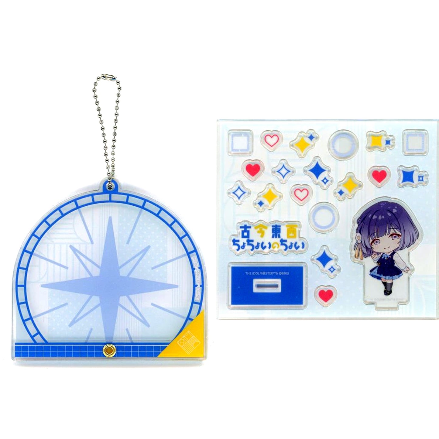 Misuzu Sumireya Gakuen Idolmaster Custom Acrylic Keychain Kokon Tozai Chochoi no Choi [USED]