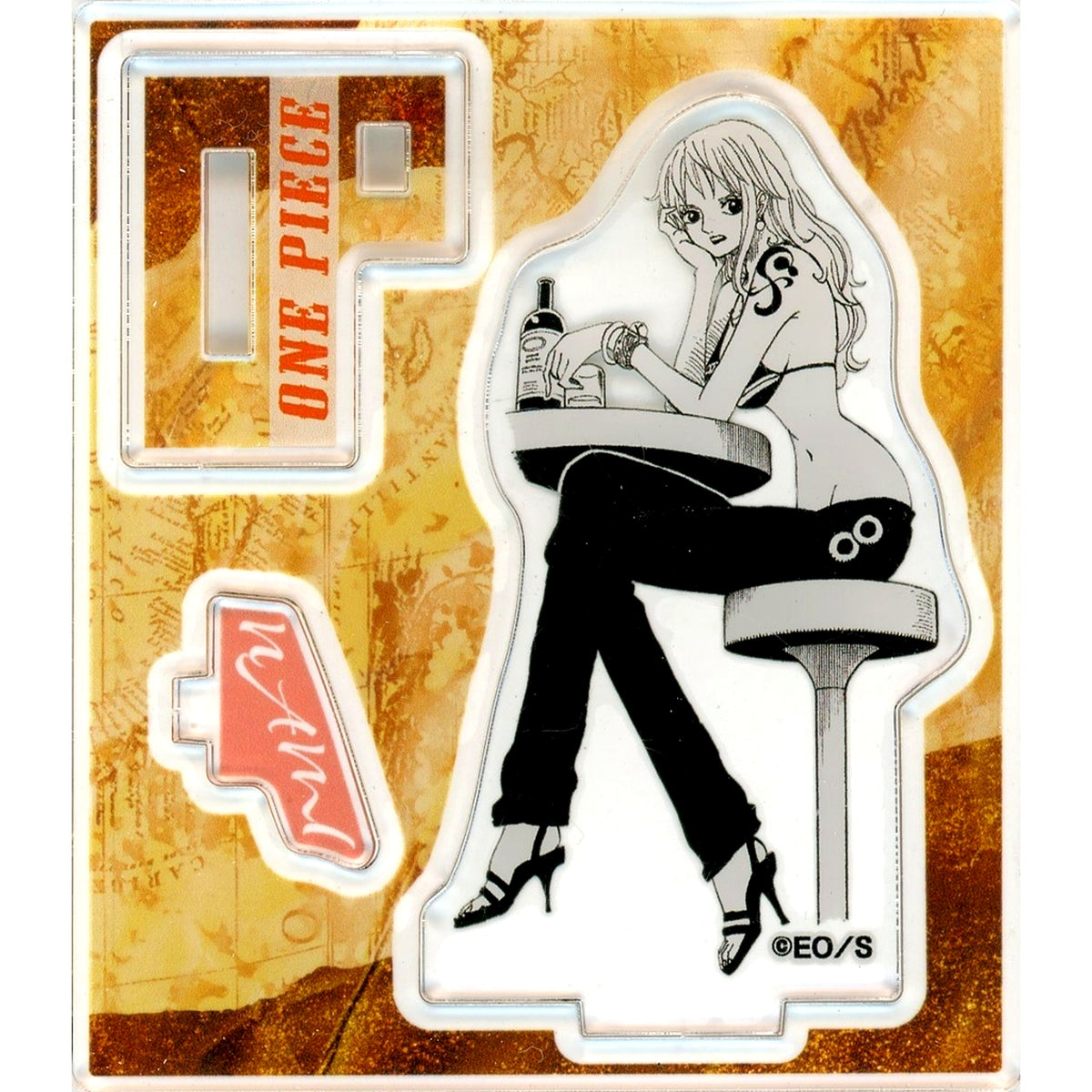 Nami Drinking Sake One Piece Acrylic Figure Collection HEROES Nami Vol.1 [USED]