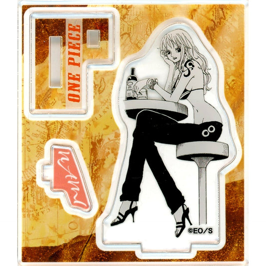 Nami Drinking Sake One Piece Acrylic Figure Collection HEROES Nami Vol.1 [USED]
