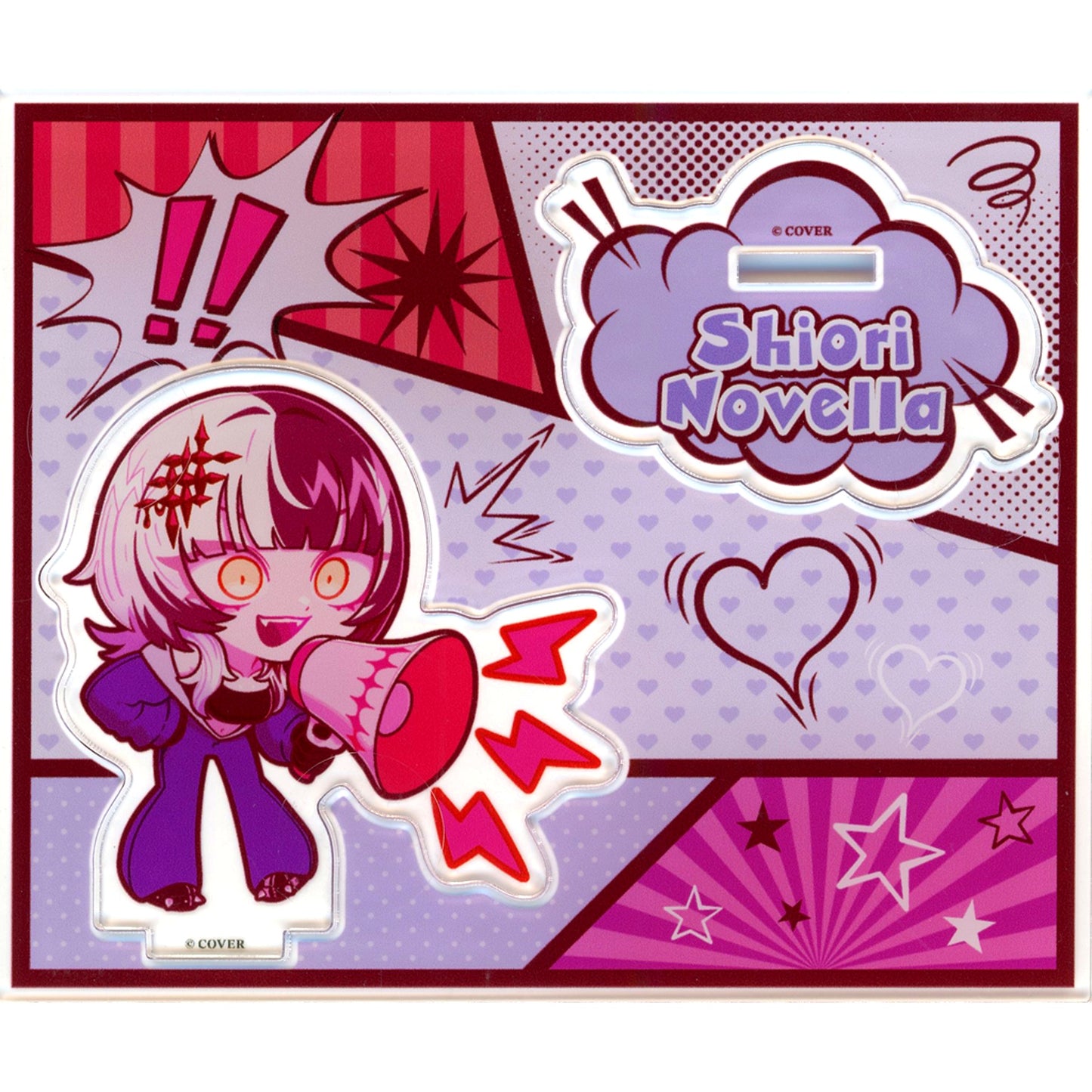 Shiori Novella VTuber hololive English Acrylic Stand Advent VS Justice Valentine's Day [USED]