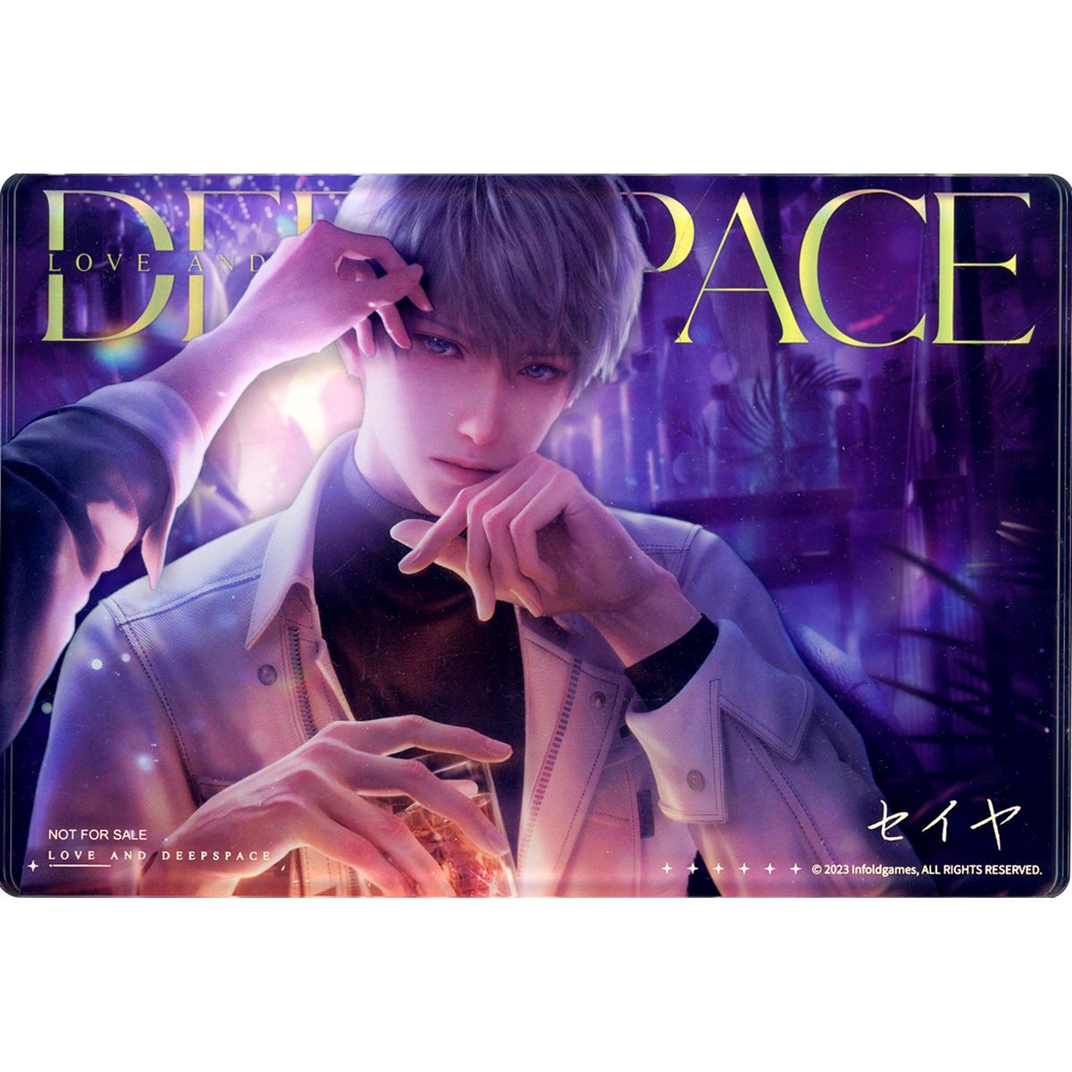 Seiya Love and Deepspace Secret Promise Limited Thought Acrylic Block 2024 VIP Bonus Item [USED]
